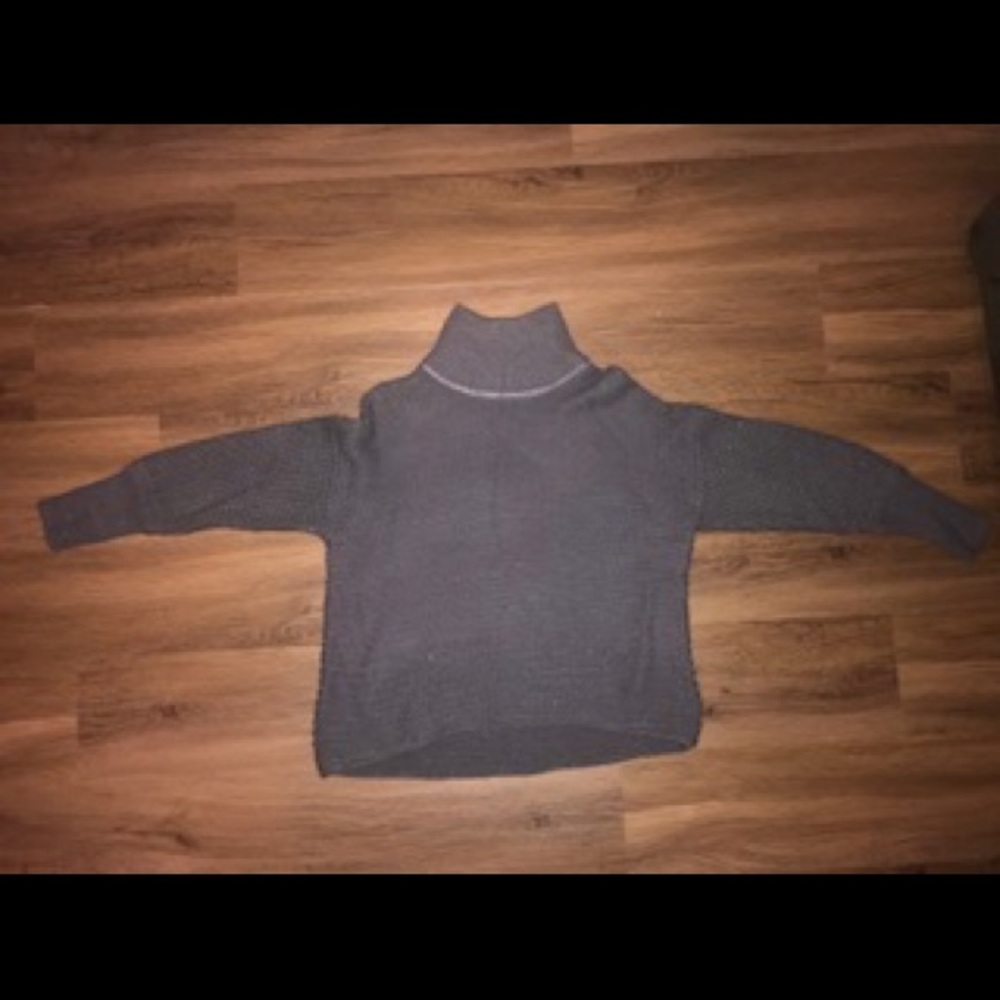 Dark gray turtle neck sweater